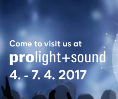 Let’s meet at Prolight + Sound